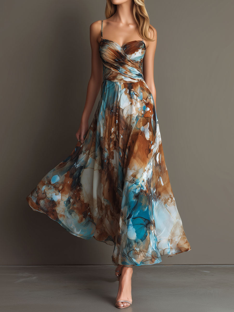 Vestido de Chifón Arte en Movimiento