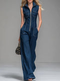 Enterizo Navy Palazzo