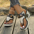 Sandalias Thong con Detalle de Carey