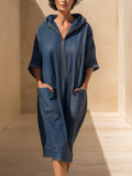 Vestido Denim Hooded Urban