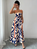 Vestido Estampado "Artistic Navy"