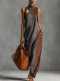Vestido Maxi Bicolor Earth
